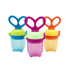 Baby Food Feeder Pacifier with Rotate Handle and Cap Nibbler