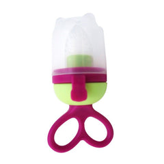 Baby Food Feeder Pacifier with Rotate Handle and Cap Nibbler