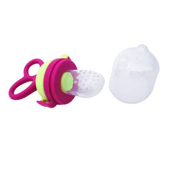 Baby Food Feeder Pacifier with Rotate Handle and Cap Nibbler