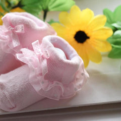 Princess Lace Ruffle Frilly Non-slip Cotton Ankle Socks