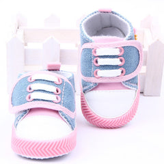 Denim Butterfly Baby Shoes