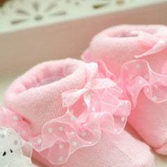 Princess Lace Ruffle Frilly Non-slip Cotton Ankle Socks