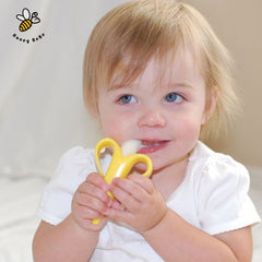 Banana Teether Silicone Toothbrush