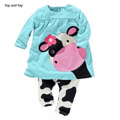 Little Cow Spring Autumn Clothing Set