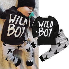 Wild Boy Printed Clothing Set