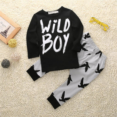 Wild Boy Printed Clothing Set