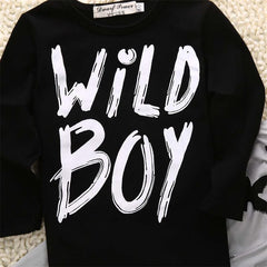 Wild Boy Printed Clothing Set