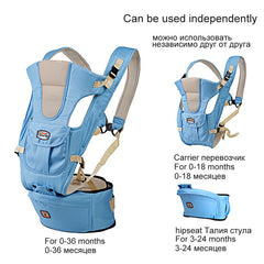 Ergonomic Baby Carrier Sling Backpack with Hipseat