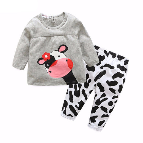 Little Cow Spring Autumn Clothing Set