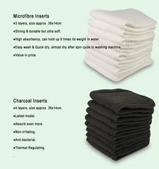 Bamboo Charcoal Washable Cloth Diaper