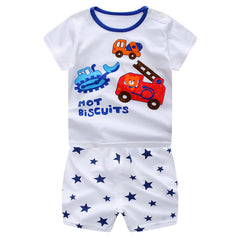 Little Whale Printed Clothing Set