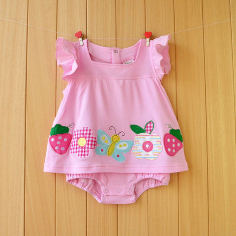 Floral Printed Baby Romper