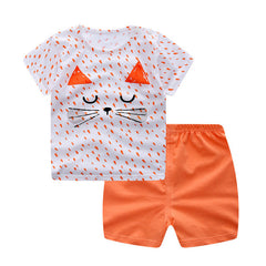 Little Whale Printed Clothing Set