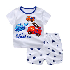 Little Whale Printed Clothing Set