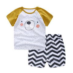 Little Whale Printed Clothing Set