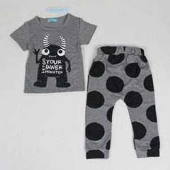 Printed Cotton Infant Clothing Set