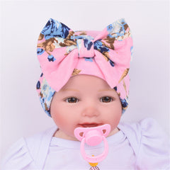 Flower Hat Beanie With Bow Hat