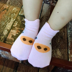 Cartoon Printed Anti Slip Socks 6pcs