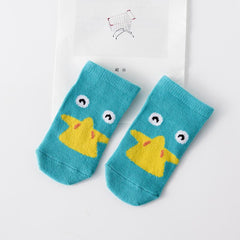 Cartoon Printed Anti Slip Socks 6pcs