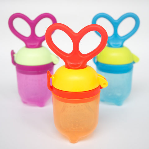 Baby Food Feeder Pacifier with Rotate Handle and Cap Nibbler