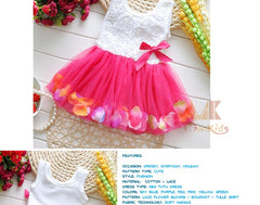 Mini Tutu Dress Petal Hem Floral Dress