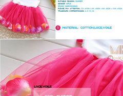 Mini Tutu Dress Petal Hem Floral Dress