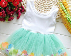 Mini Tutu Dress Petal Hem Floral Dress