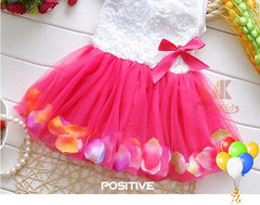 Mini Tutu Dress Petal Hem Floral Dress