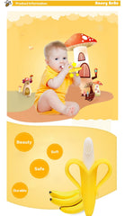 Banana Teether Silicone Toothbrush