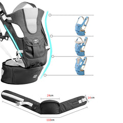 Ergonomic Baby Carrier Sling Backpack with Hipseat