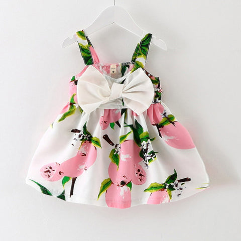 Lemon Print Princess Dress