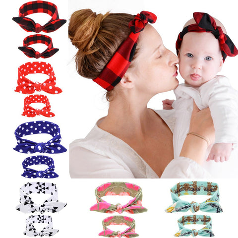 Mommy & Baby Pair Cross Knot Headband