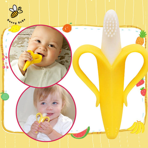 Banana Teether Silicone Toothbrush