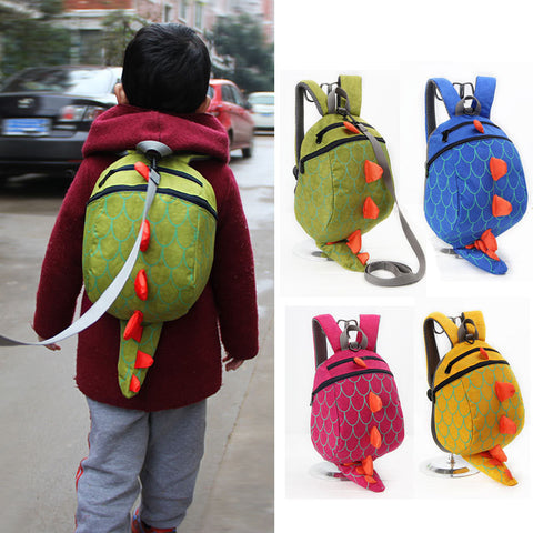 Cartoon Dinosaur Baby Toddler Anti lost Schoolbag Backpack