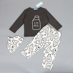 Printed Cotton Infant Clothing Set