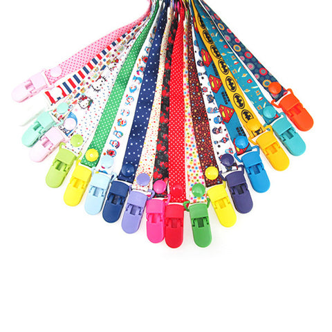 Pacifier Clip Chain Ribbon Holder